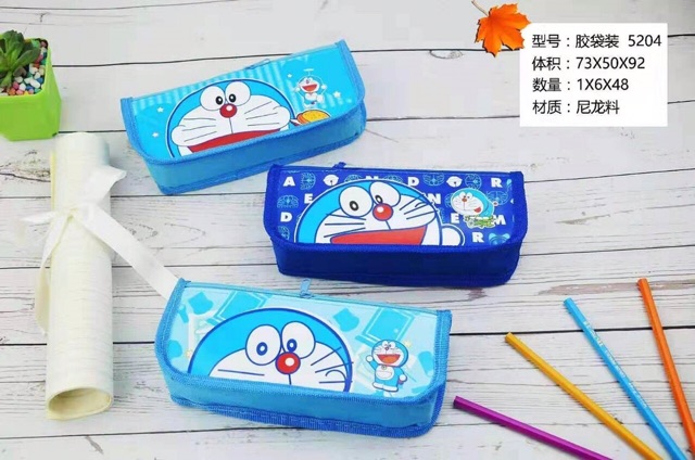 Ví Vải 5220 Hình Cờ .Ví Vải 5204 Hình Doraemon: Có 2 Ngăn Dầy -Đẹp .