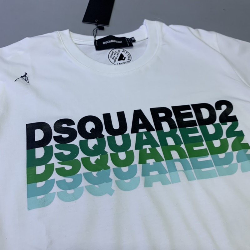 Áo phông DSQ in chữ DSQUARED2 hoạ tiết chữ đè nhau 3177