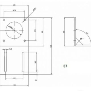Gá động cơ bước 57