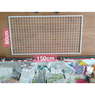 Khung lưới sắt 80x150 có viền vuông 16li, mầu trắng và đen