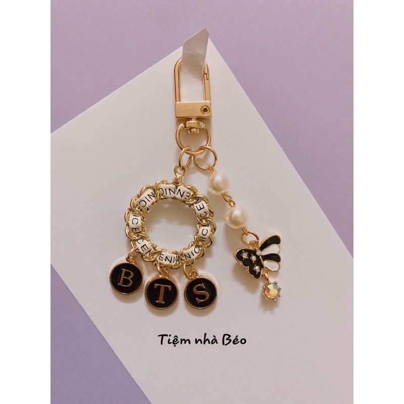 Keyring circle gắn charm theo yêu cầu