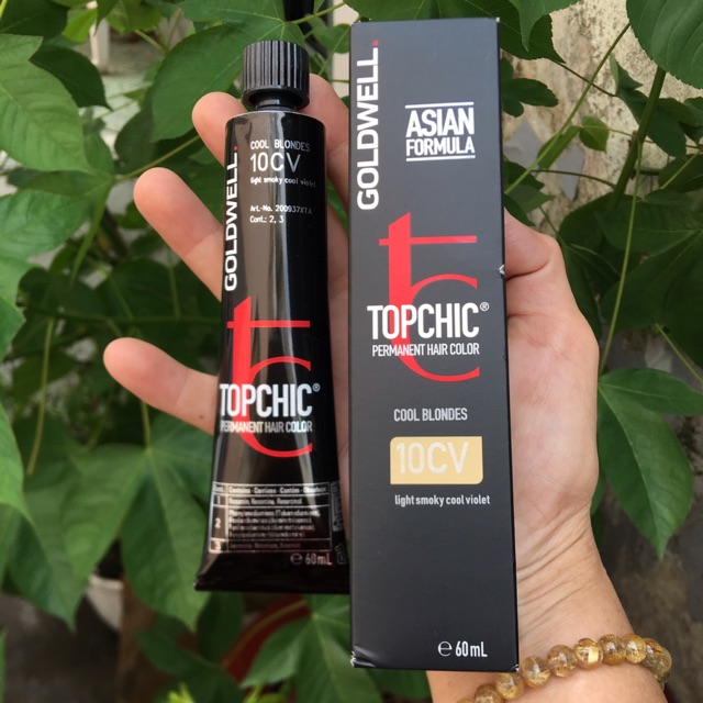 Màu nhuộm tóc Goldwell Topchic MÃ 10CV MÀU TÍM KHÓI 60ml