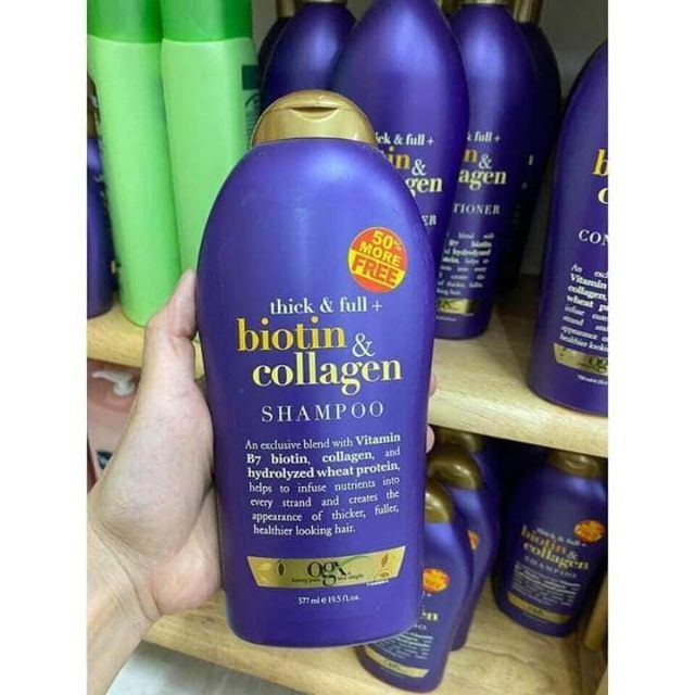 DẦU GỘI BIOTIN & COLLAGEN CHAI LỚN  577ml