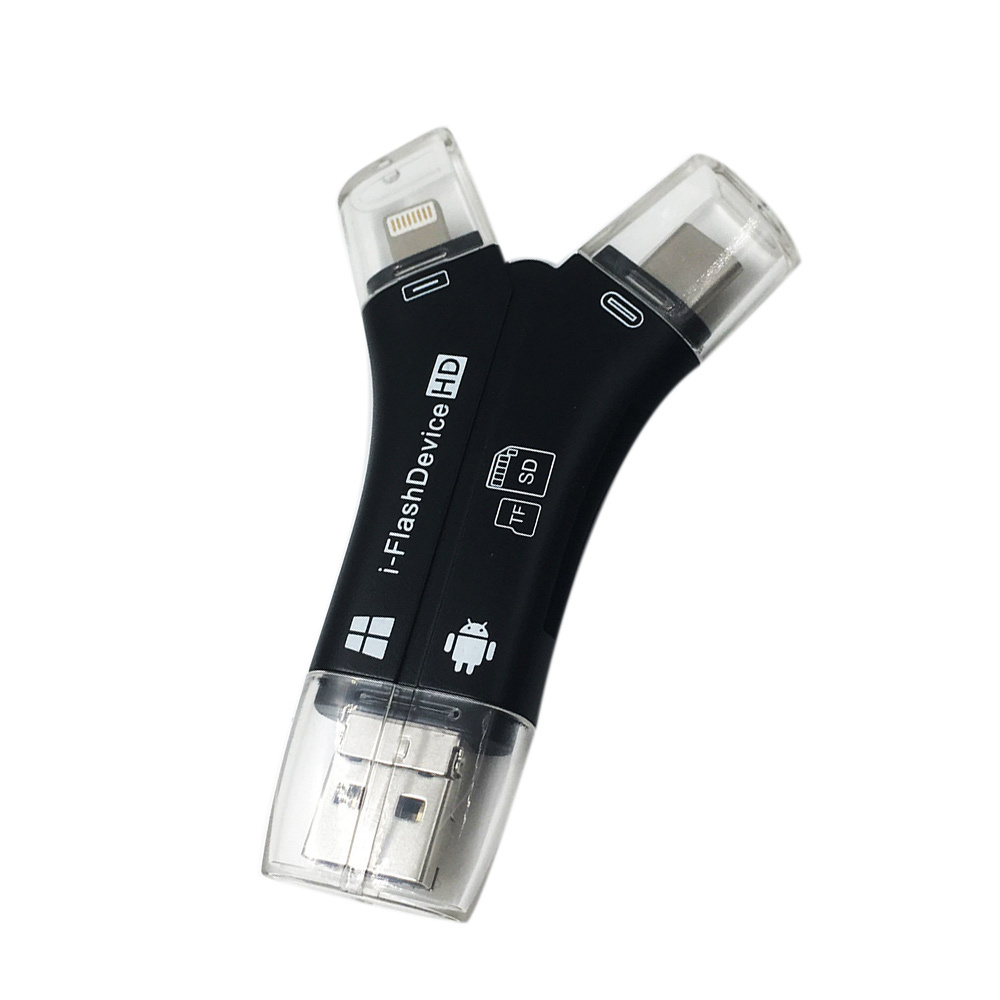 1 Đầu Đọc Thẻ Nhớ Đa Năng 4 Trong 1 81x51 X 11mm | BigBuy360 - bigbuy360.vn