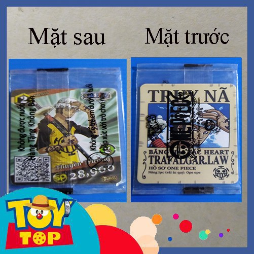 [Một Thẻ ] Thẻ Toonies One Piece phiên bản truy nã &amp; song đấu  - đời đầu nguyên seal đấu trường hải tặc