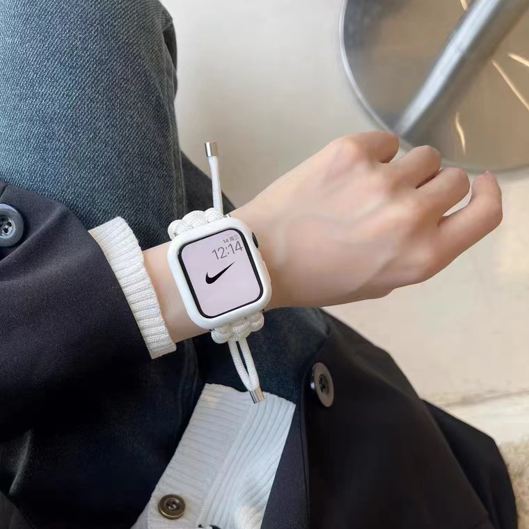 Dây Đeo Nylon Cho Đồng Hồ Thông Minh Apple Watch 44mm 42mm 45mm 38 / 40 / 41mm Series 6 5 7 SE
