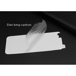 Dán mặt sau Carbon điện thoại ( combo 2 miếng)
