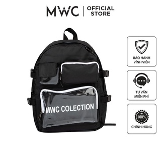 Balo MWC 1081 - Ba lô Nam Nữ Trong Suốt Đi Học Đi Chơi Đựng Laptop, Đồ Dùng Cá Nhân Tiện Ích