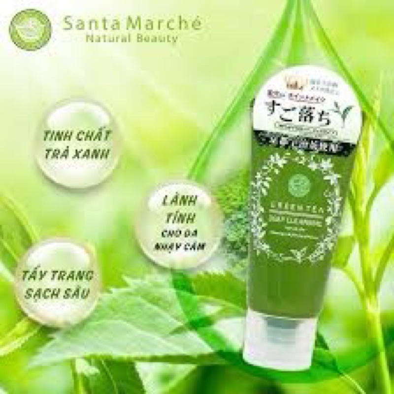 Gel Tẩy Trang Santa Marche Giúp Làm Sạch Sâu Cung Cấp Độ Ẩm Cho Da Giảm Thâm Mụn Chiết Xuất Trà Xanh 70g-[ SAKUKO ]