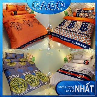 Bộ chăn ga gối, vỏ chăn ga gối drap giường, set 5 món cotton poly Gago
