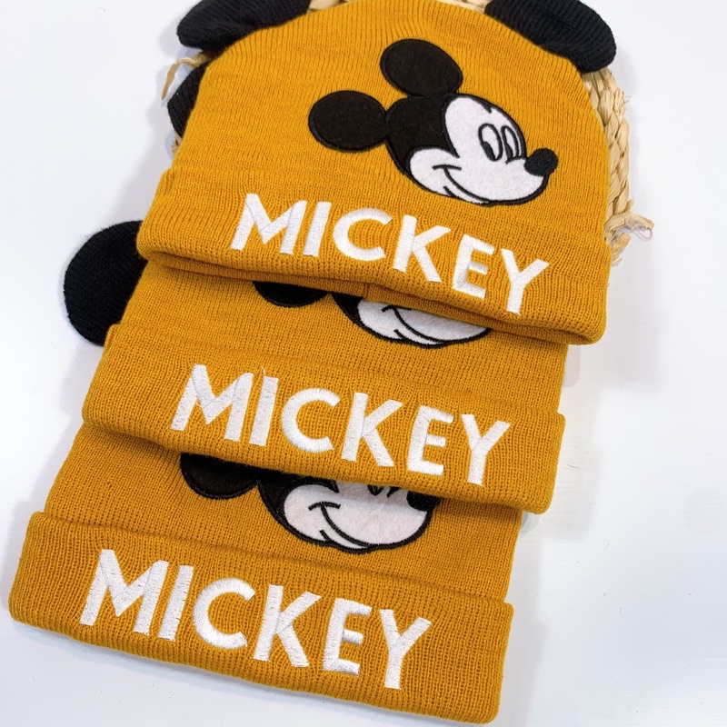 Mũ len Disney Micky dư xịn bé trai bé gái