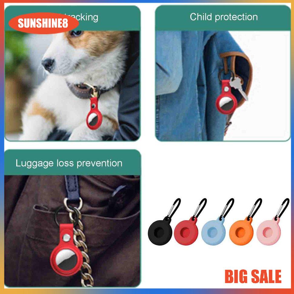 Vỏ bọc bảo vệ thiết bị định vị không dây kèm móc khóa chống thất lạc