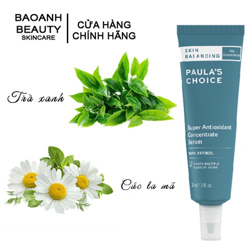 Serum Paula's Choice Skin Balancing Super Antioxidant Concentrate Serum - Tinh chất cân bằng độ ẩm, chống lão hóa 3350