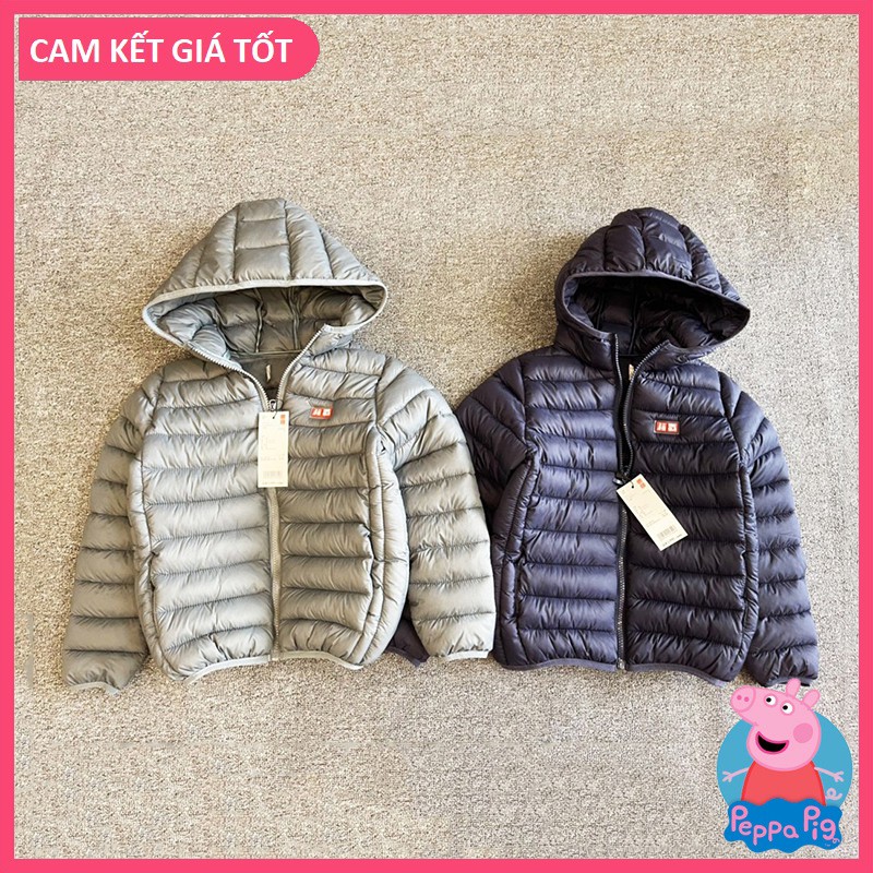 [CHÍNH HÃNG] Áo Phao Trần Bông Nhẹ UNIQLO DƯ XỊN cho bé trai (20-35kg) - Peppa.Pig