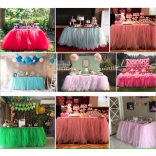 Voan lưới trang trí chân bàn tiệc và làm váy tutu (làm sẵn)