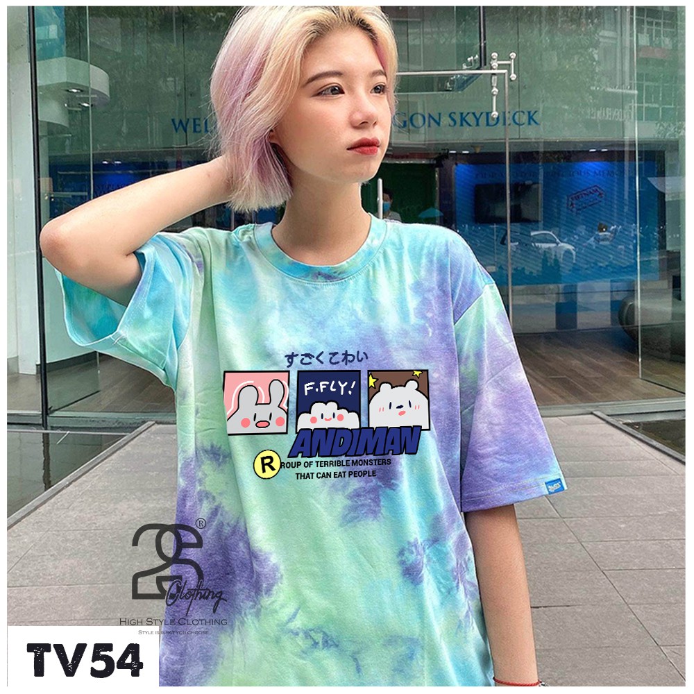 Áo Thun From Rộng Nữ Tay Lỡ 2s Clothing Áo Thun Nam Form Rộng Basic Streetwear Cotton Oversize Giá Rẻ In Hình Cute TV54