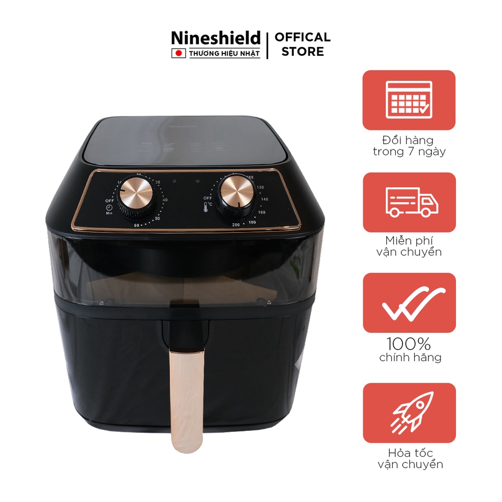 Nồi Chiên Không Dầu Nineshield 10L KB-8001M