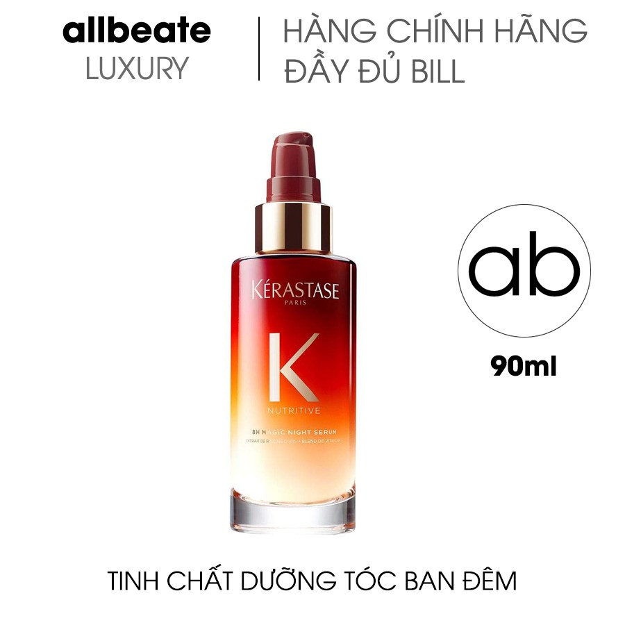Serum dưỡng đêm chăm sóc tóc hư tổn Kerastase 8h magic night serum 90ml