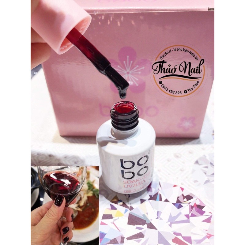 Sơn gel thạch đỏ bobo - Phụ kiện nails