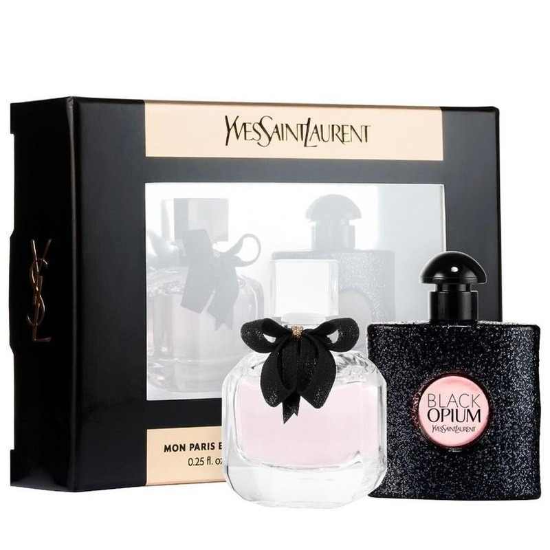 YSL Yves Saint Laurent [2in1] Limited Edition Perfume Set Black Opium + Reverse Paris Women's Perfume 7.5ml*2