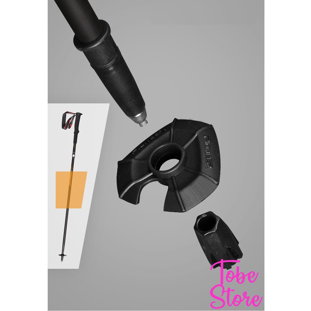 GẬY LEO NÚI, TREKKING, CHẠY ĐỊA HÌNH, CHẠY TRAIL PIONEER CARBON SIÊU NHẸ ~140GRAM/CHIẾC