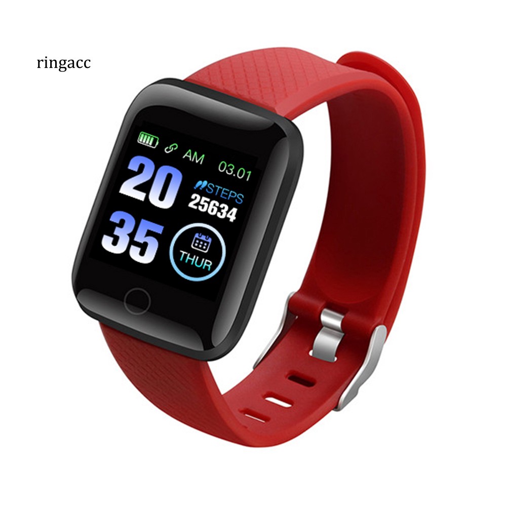 【RAC】116plus Bluetooth 4.2 Heart Rate Sleep Monitor Pedometer Fitness Smart Bracelet