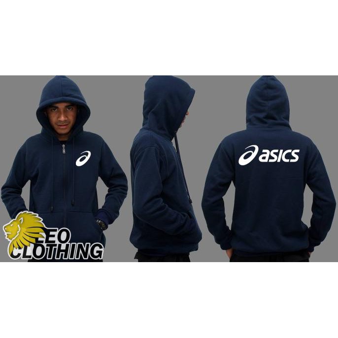 Áo Khoác Hoodie Asics Phối Khoá Kéo Cho Nam Và Nữ