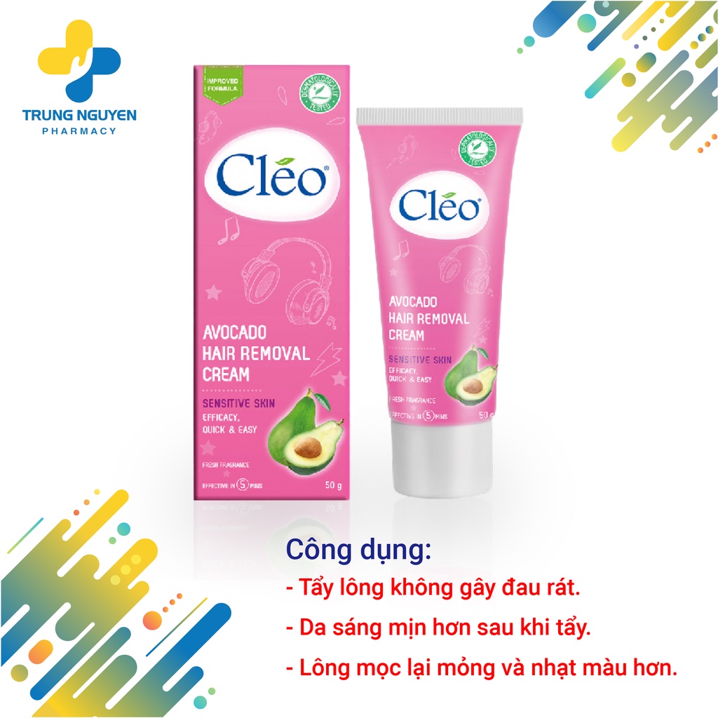 Kem tẩy lông Cléo cho da nhạy cảm (50g)