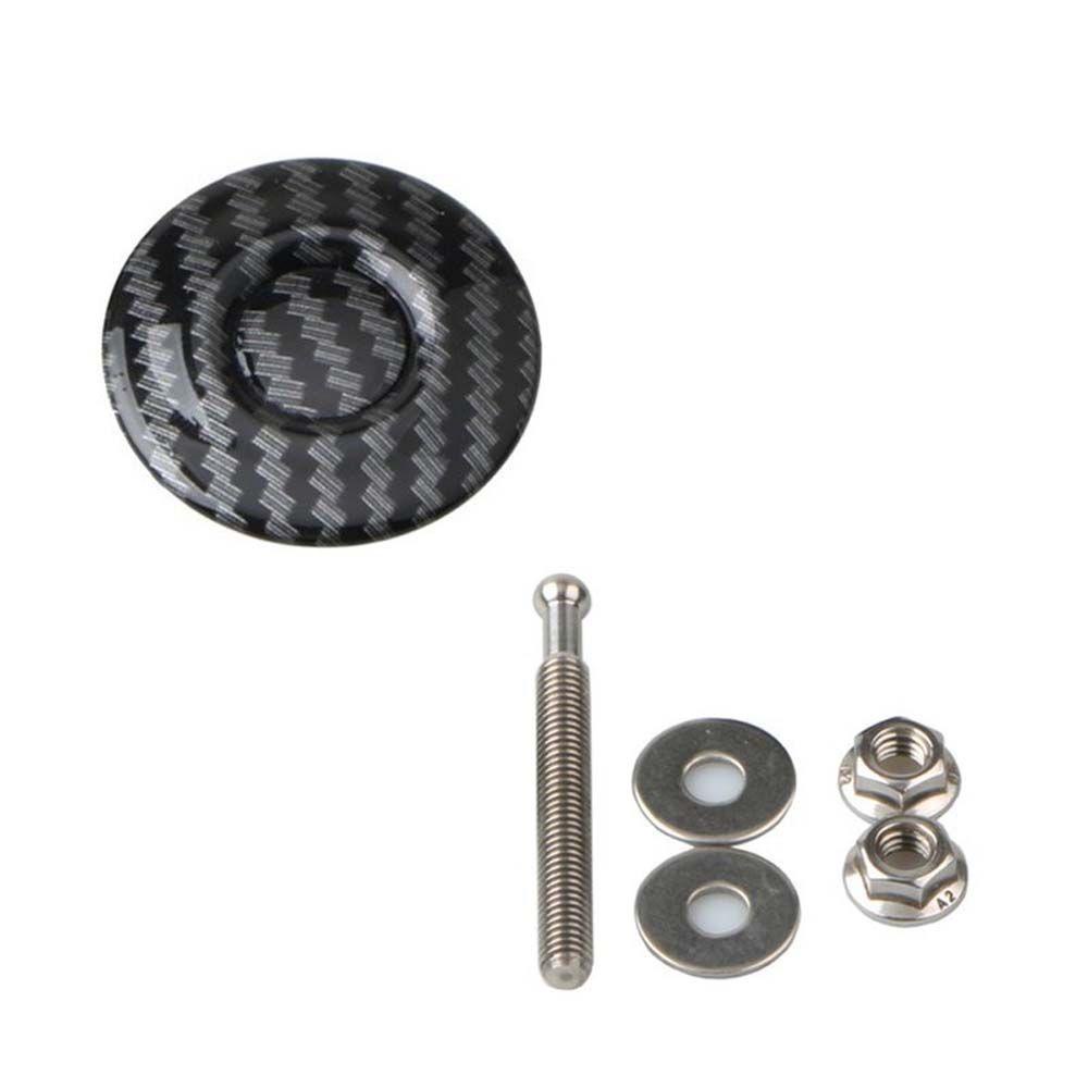 Vỏ Bọc Nút Bấm Mini 30mm Bằng Hợp Kim Nhôm Sợi Carbon Cho Mui Xe Hơi