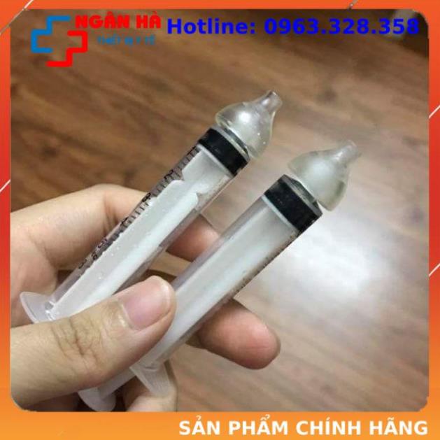 Set 2 xilanh gắn núm silicon hút rửa mũi cho bé