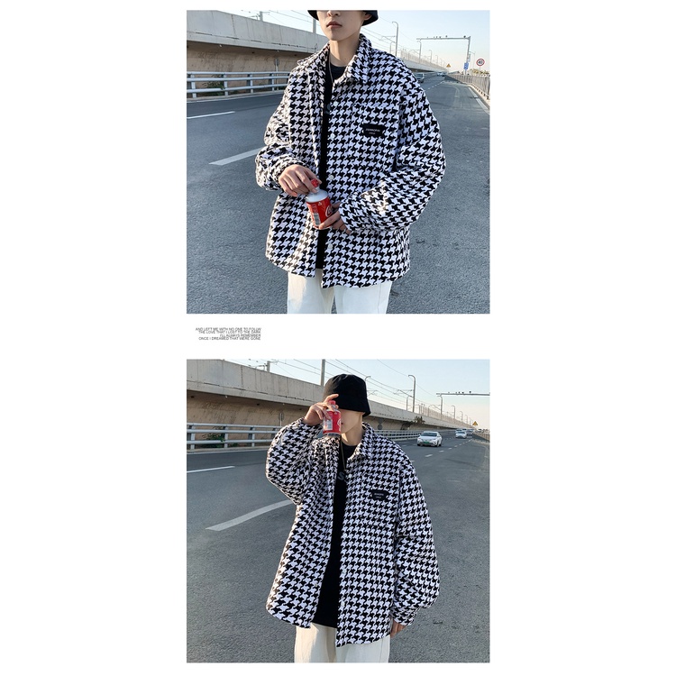 Áo Sơ Mi Tay Dài Dáng Rộng Phong Cách Hong Kong Cổ Điển Cho Nam Tf1