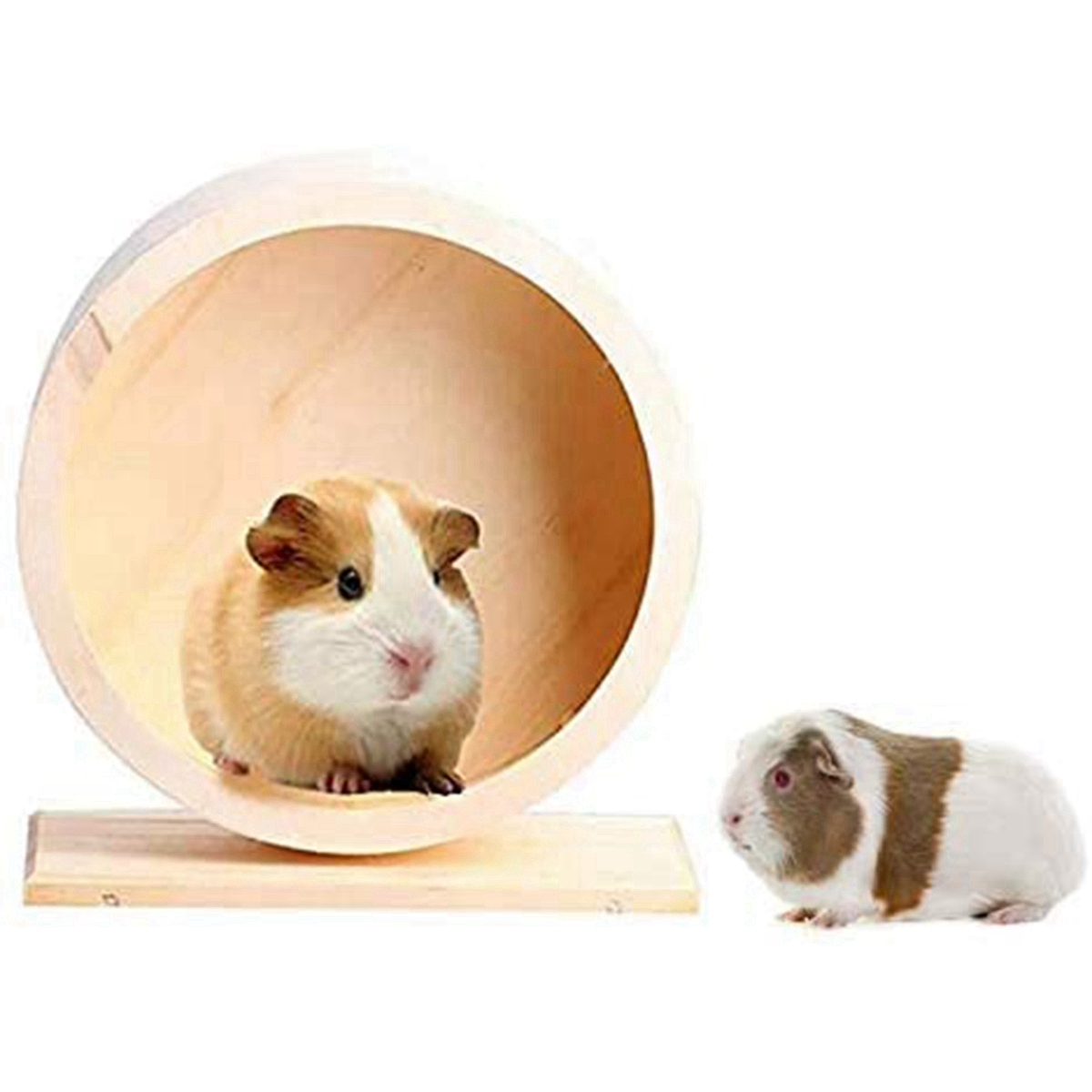 Bánh Xe Lăn Tập Thể Dục Bằng Gỗ Tự Nhiên Không Gây Tiếng Ồn Cho Chuột Hamster