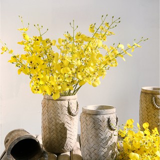 Cành lan Vũ nữ lụa cao cấp-cành cao 88cm