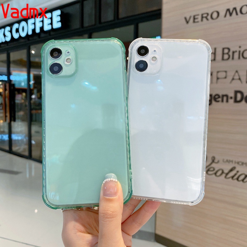 Ốp Điện Thoại Silicon Mềm Trong Suốt Chống Sốc Bảo Vệ Toàn Diện Cho Compatible for Iphone X Xr Xs Max 8 7 Plus Se 2020