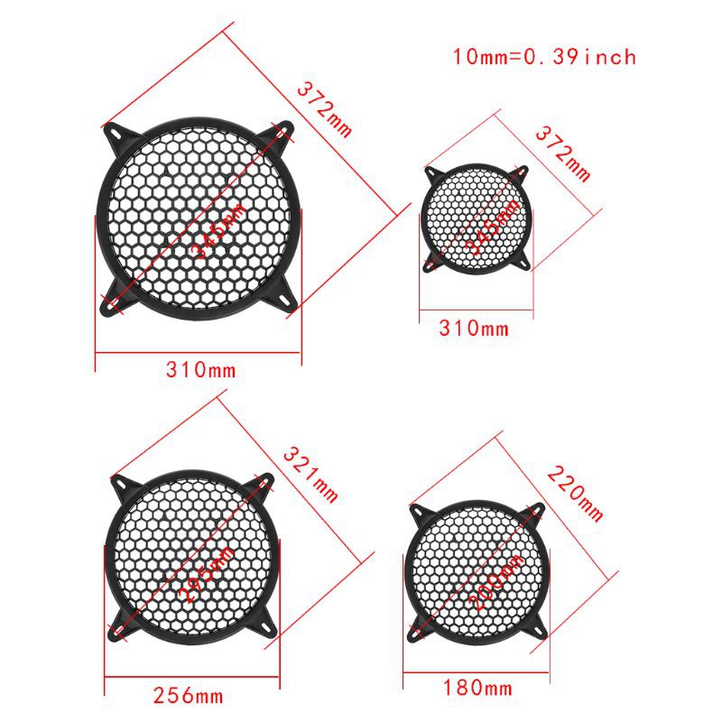 Lưới chắn bảo vệ loa âm thanh 6 &quot; 8 &quot; 10 &quot; 12 &quot;