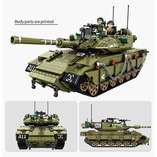 Đồ chơi Lắp ráp Mô hình  Xe Tăng PANLOS 632009 Military Series WW2 Israel MK4 Main Battle Tank