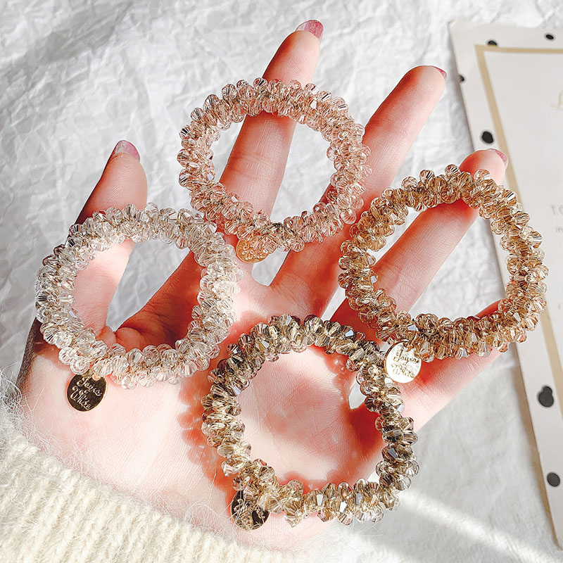 Dây Buộc Tóc Đính Ngọc Trai Xinh Xắn Phong Cách Hàn Quốc