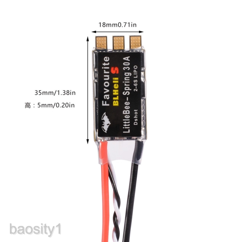 Set 4 Bộ Điều Tốc Không Chổi Than BL-S 30A LIPO Hỗ Trợ DSHOT Oneshot42 Cho Máy Bay Điều Khiển Từ Xa Baosity1