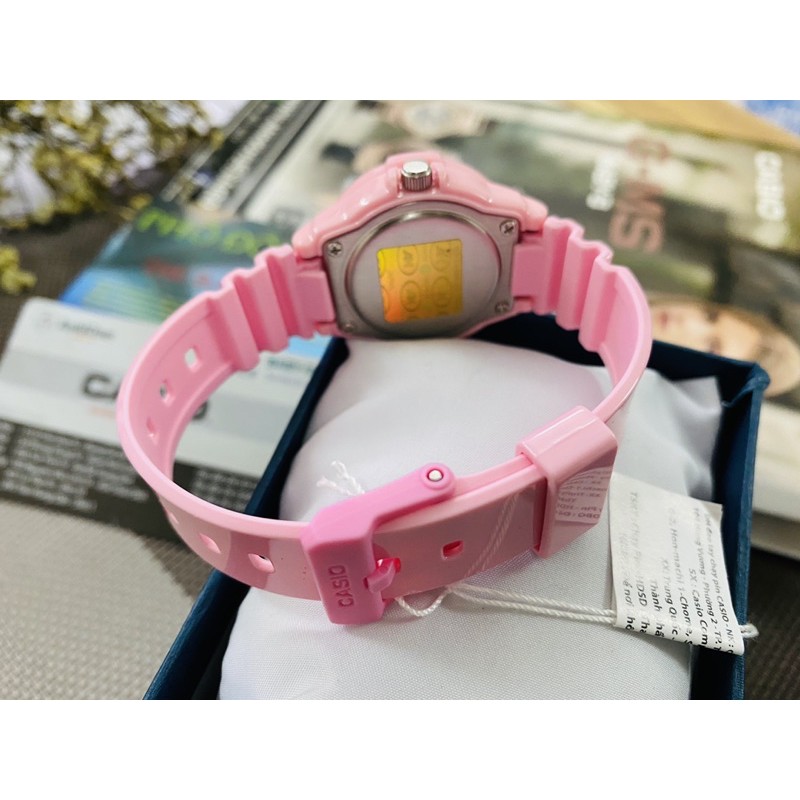 Đồng hồ nữ dây nhựa Casio chính hãng Anh Khuê LRW-200H-4B2VDF