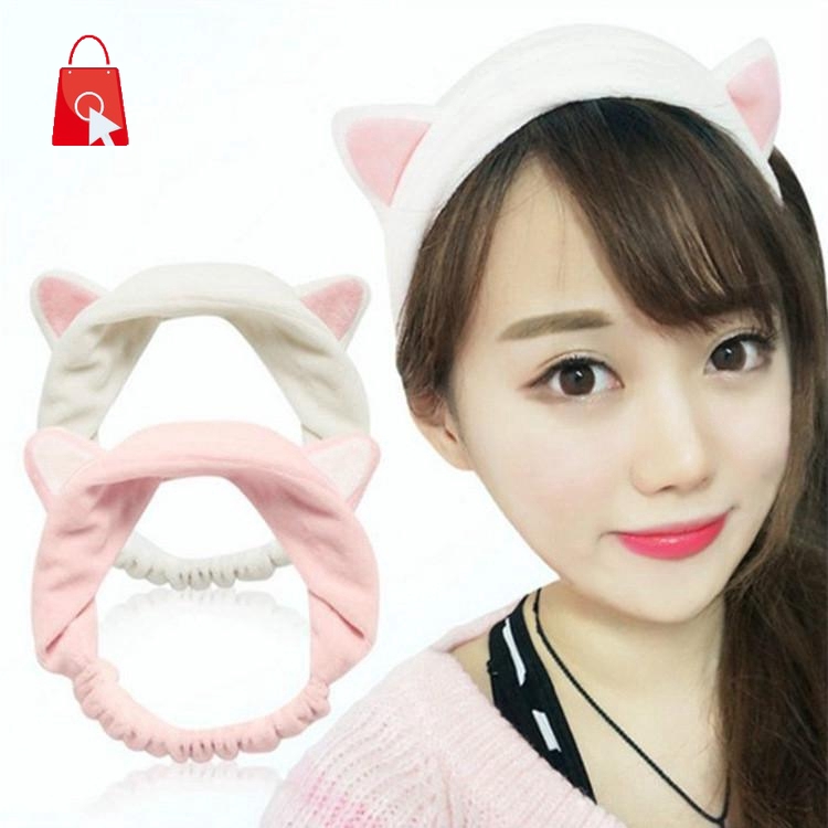 [Hàng mới về] Băng đô cài tóc hình tai mèo dễ thương thời trang