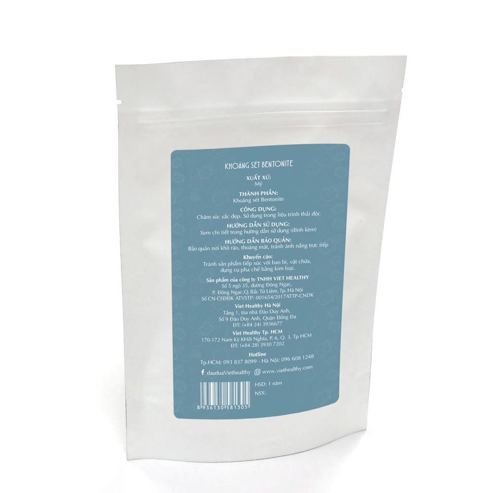 Khoáng sét Bentonite Clay 500g