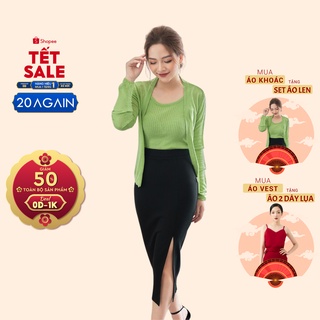 Set áo len và áo hai dây 20AGAIN phong cách nhẹ nhàng thanh lịch ALA0013