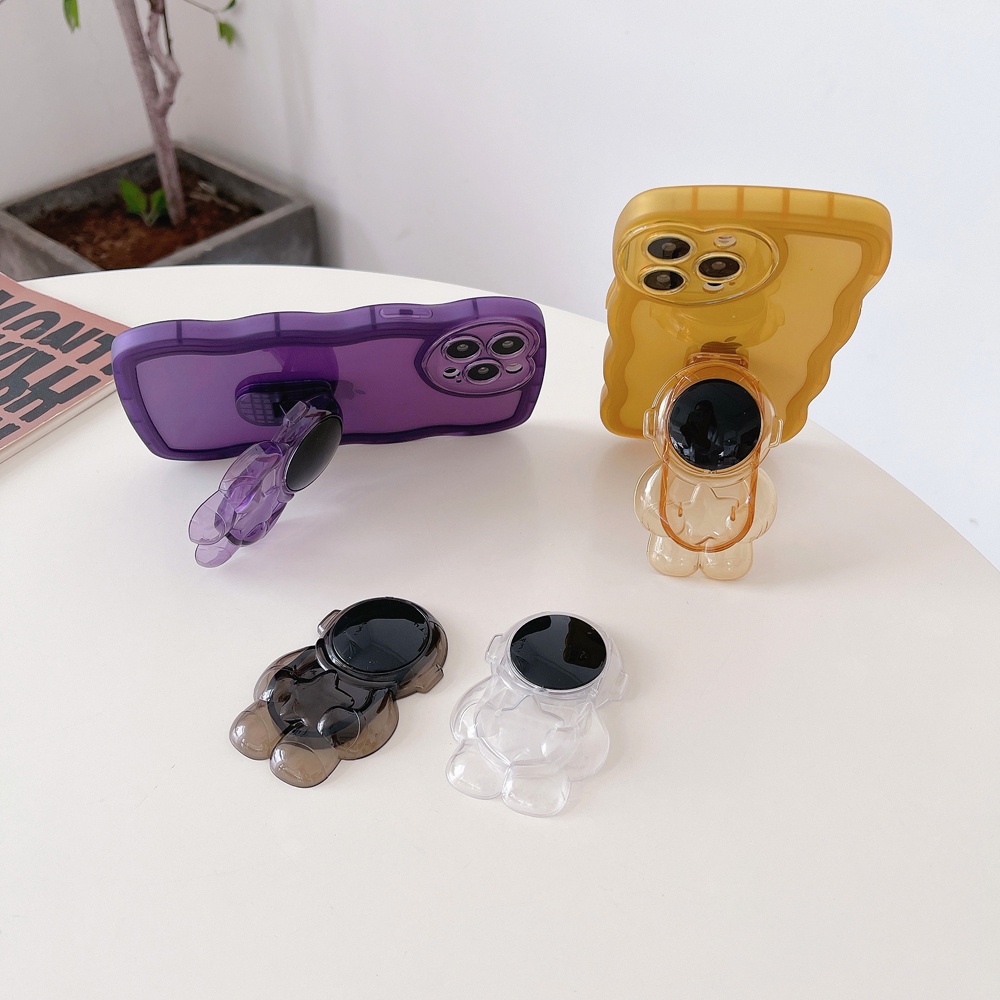 Giá Đỡ Điện Thoại Hình Gấu Hoạt Hình 3D Đính Pha Lê Thông Dụng Cho Iphone