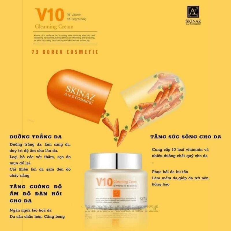Kem V10 Skinaz - Hàn Quốc