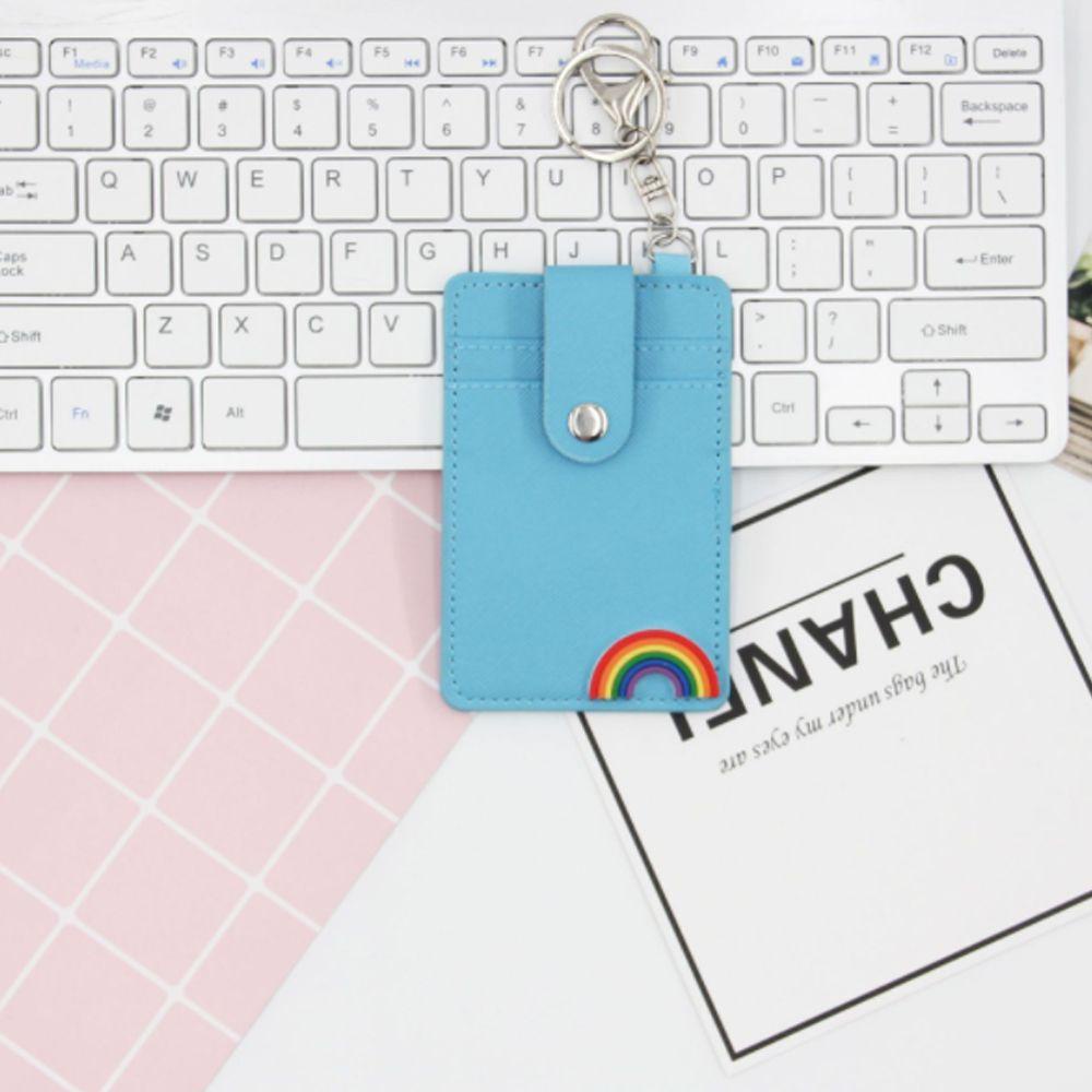 Ví Da PU Đựng Thẻ Họa Tiết Hoạt Hình Dễ Thương Cho Nam Và Nữ