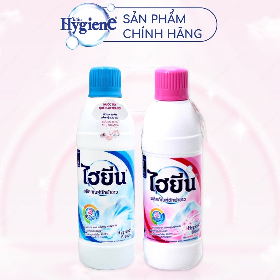 Nước Tẩy Quần Áo Trắng Siêu Sạch Hygiene Nhập Khẩu Thái Lan Chai 250ml