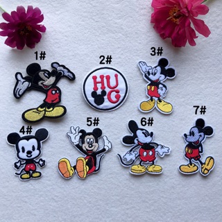 Sticker Ủi, Miếng Patch Ủi Dùng Trang Trí Quần Áo, Mũ Nón Hình Chuột Mickey