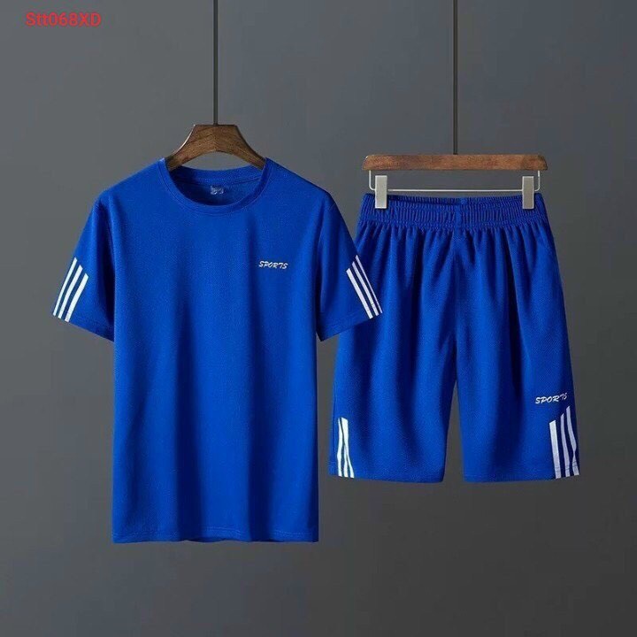 Bộ đồ thể thao nam hè hàn quốc, Set đồ nam tay ngắn chất thun co giãn, thiết kế thời trang đủ size cá tính