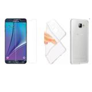 Bộ 1 kính cường lực và ốp lưng dẻo cho samsung galaxy a7 2017 / a720