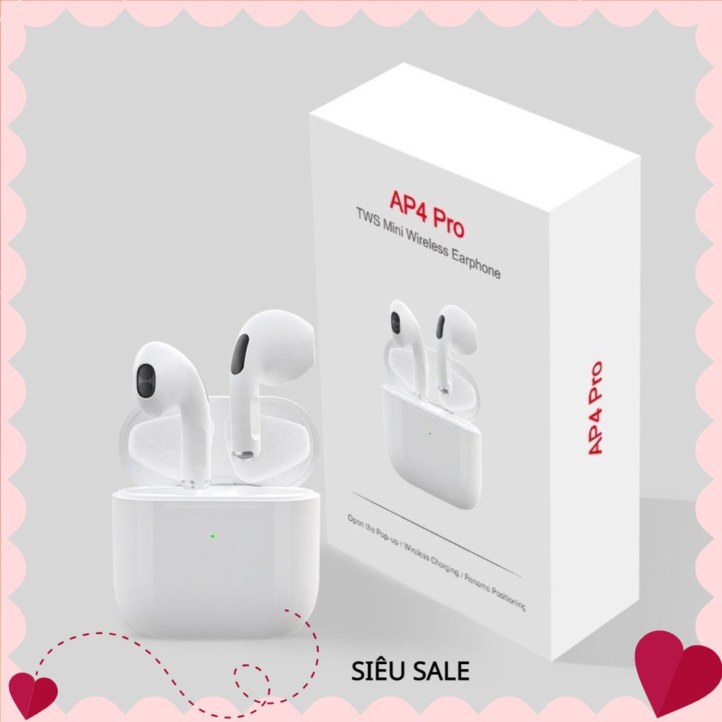 Tai nghe Blutooth Airpod Pro 4 Phiên Bản Nâng Cấp Không Dây Nhét Tai Dành Cho Tất Cả Điện Thoại  5.0 TWS janna.shop6